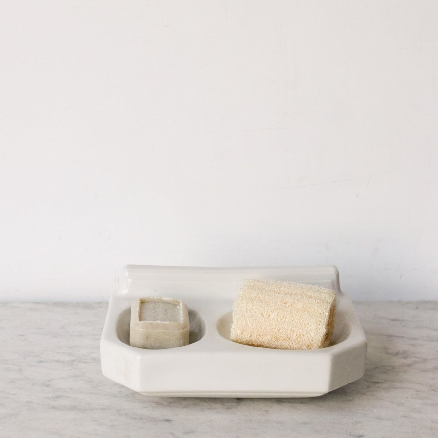 Textiles elsie green | Porcelain Double Soap Dish