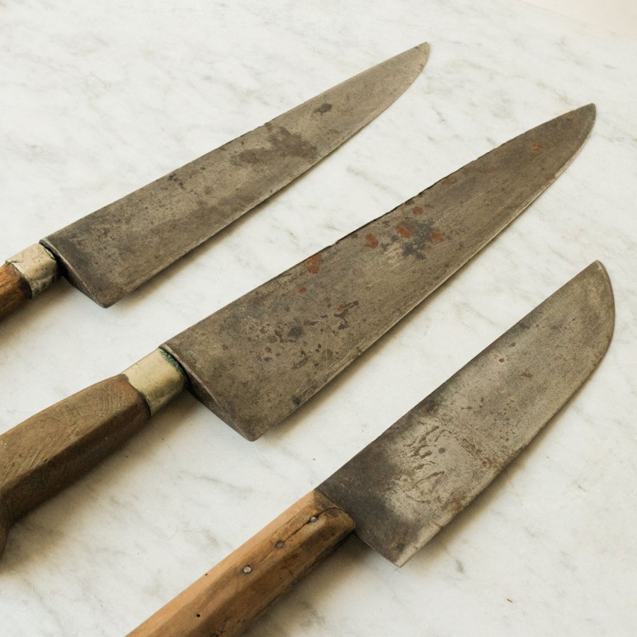 The French Kitchen Elsie Green | Very Large Vintage Chef'S Knife