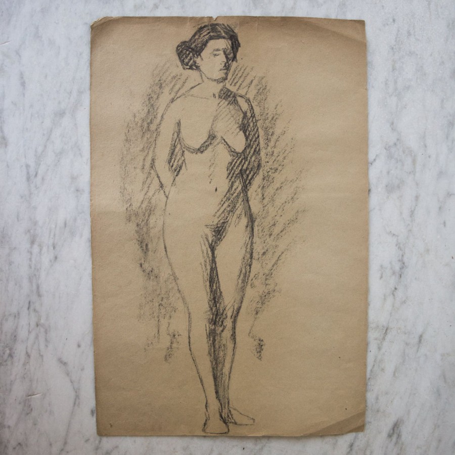 Art Galerie elsie green | 19Th Century Sketch | Female Nude