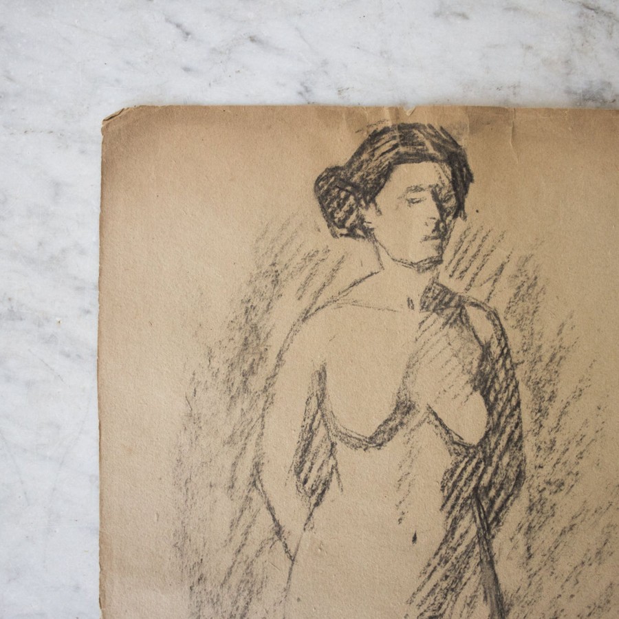 Art Galerie elsie green | 19Th Century Sketch | Female Nude