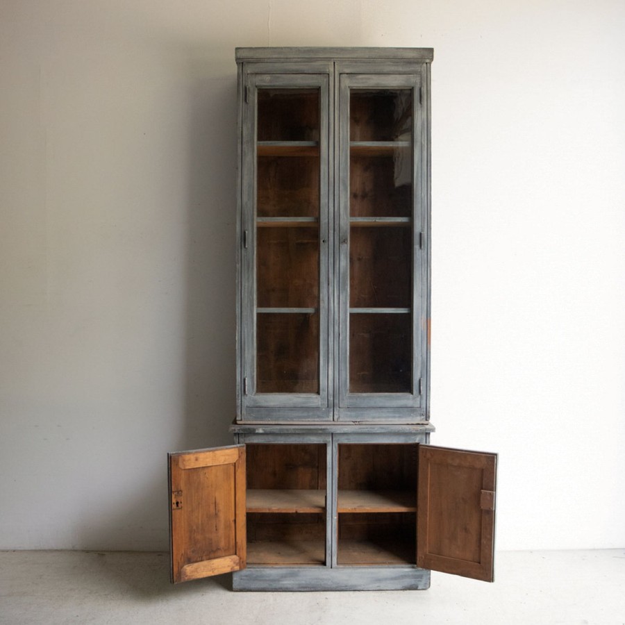 Furniture elsie green | Tall Painted Vitrine