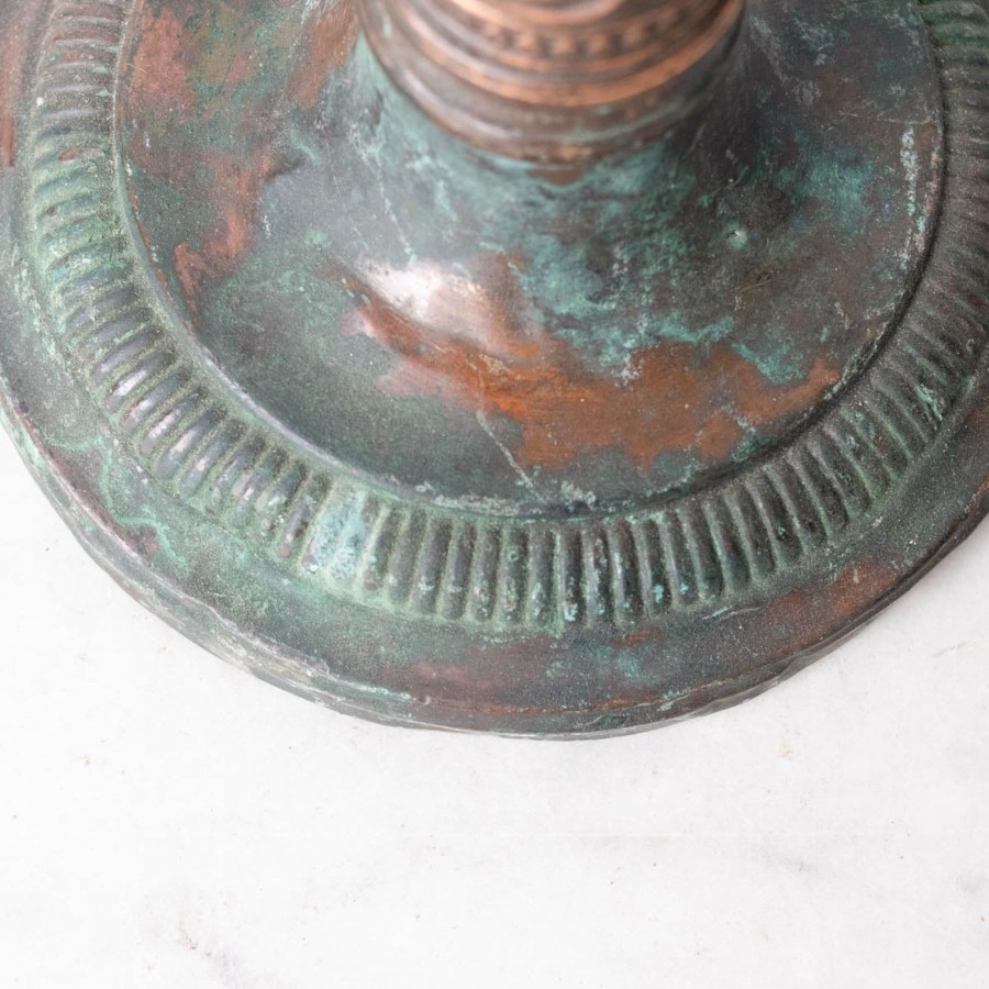 The French Kitchen elsie green | Vintage Embossed Copper Candlestick