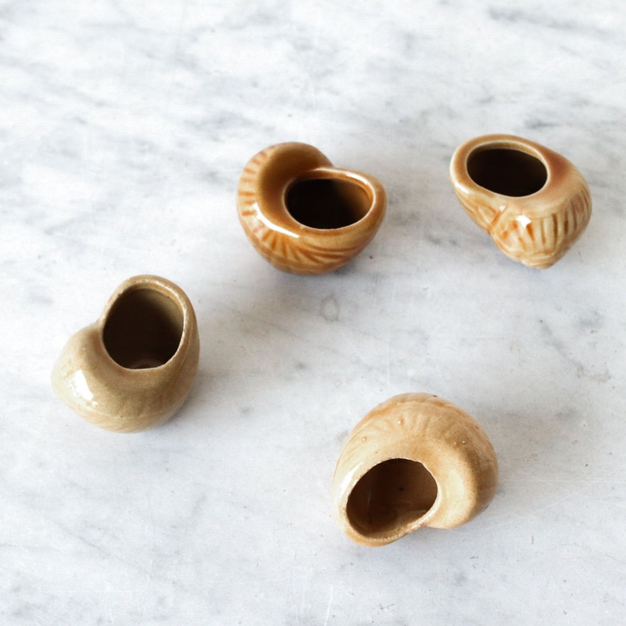 The French Kitchen elsie green | Ochre Stoneware Escargot Pot Set Of 10