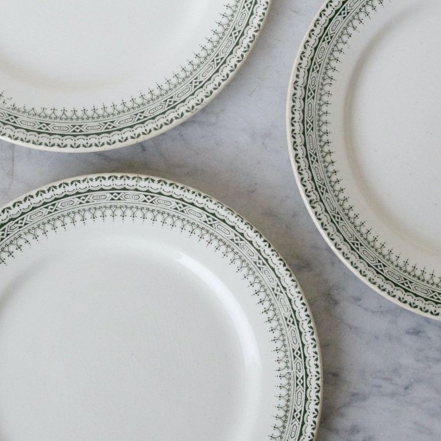 The French Kitchen elsie green | Matched Transferware Plate Set Of 7