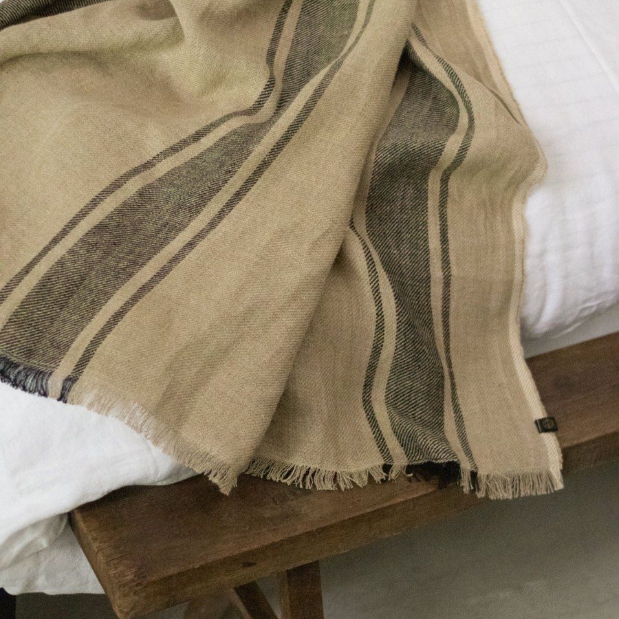 Textiles elsie green | Tizza Linen Throw