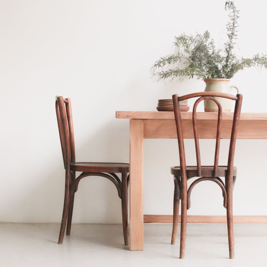 Furniture elsie green | Vintage Raw Wood Farm Table