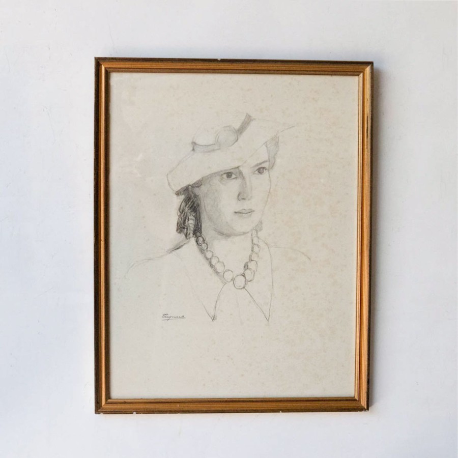 Art Galerie elsie green | Le Portrait De Jacquotte Line Drawing