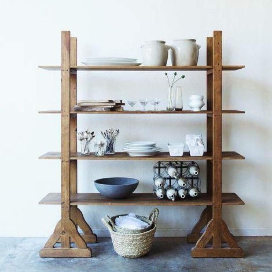 Furniture Elsie Green | Reclaimed Wood Etagere Waxed Pine