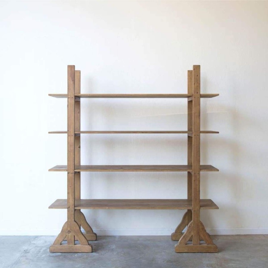 Furniture Elsie Green | Reclaimed Wood Etagere Waxed Pine