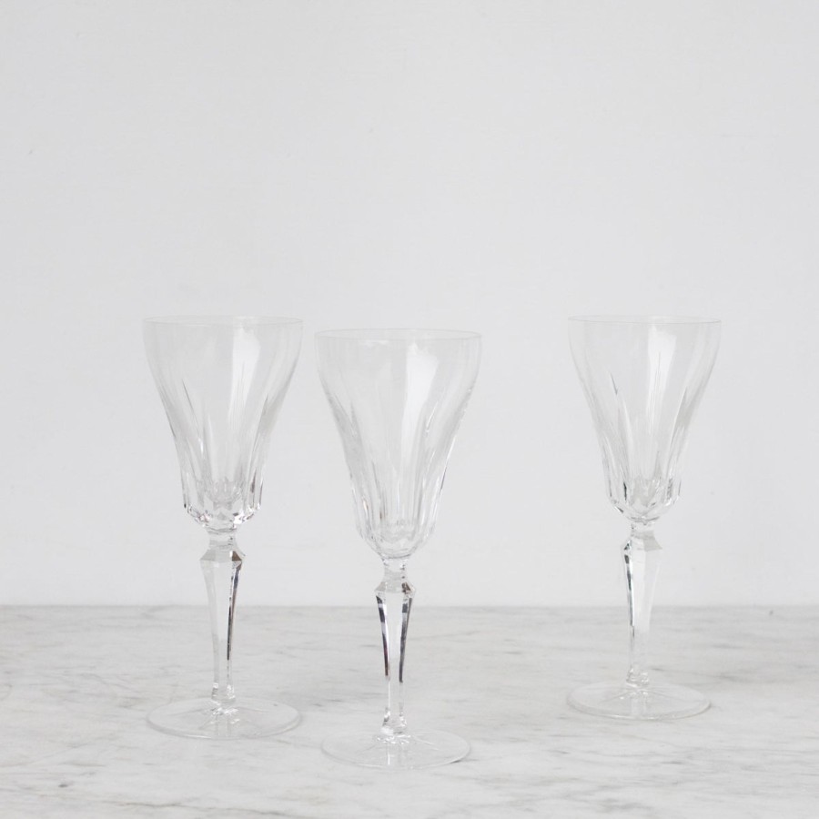 The French Kitchen elsie green | Trio Of Crystal Flutes