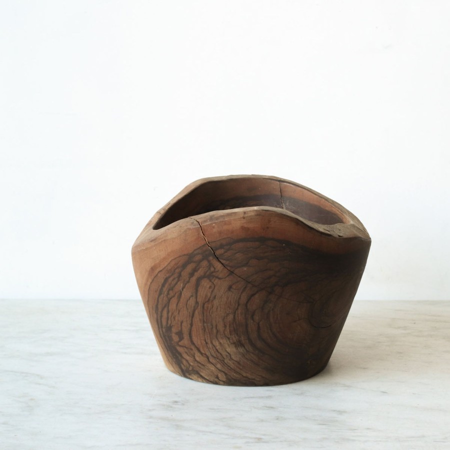 The French Kitchen Puces 4 juillet | Vintage Carved Wood Bowl