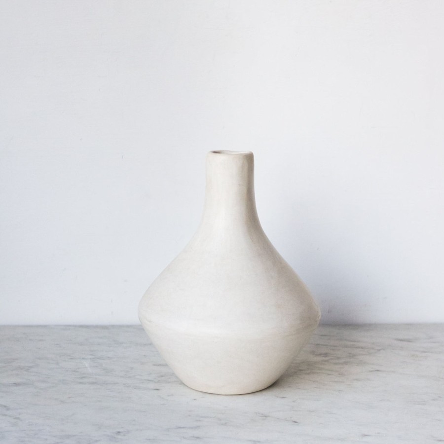 Decor elsie green | Moroccan Tadelakht | Diamond Vase Ivory