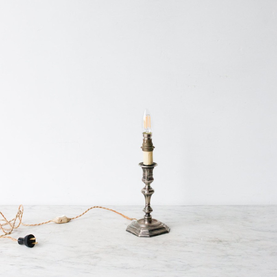 Decor elsie green | Silver Candlestick Lamp