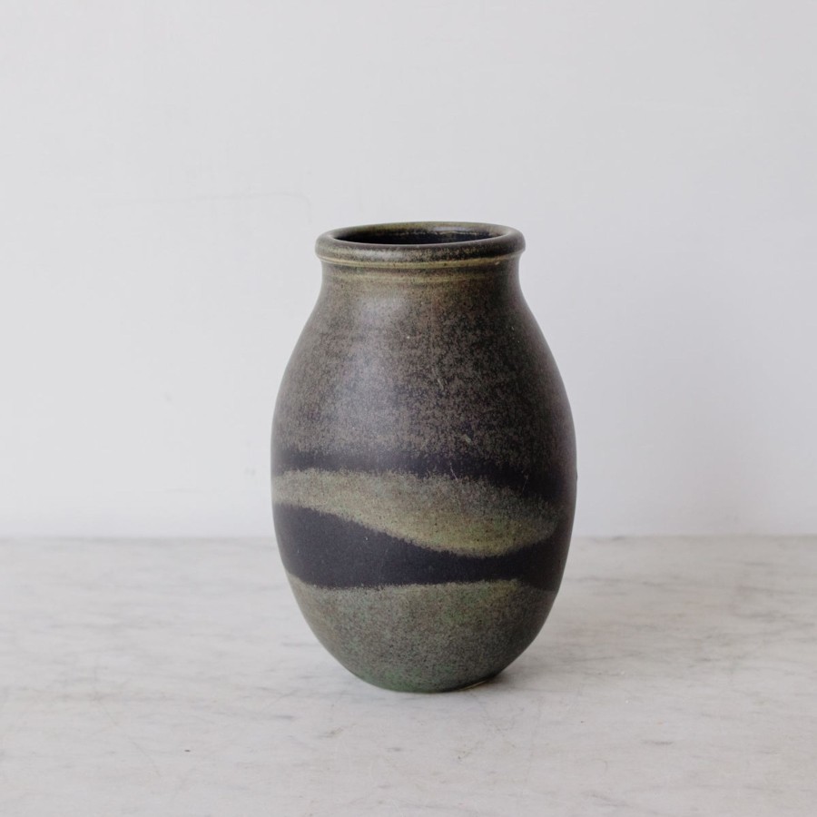 The French Kitchen elsie green | Hand Made Stoneware Vase | Pierre Malbec Collection | Signed By Artist