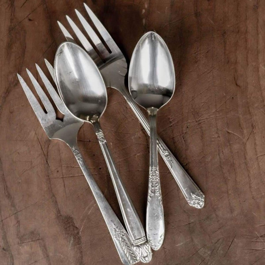 The French Kitchen flatware | Vintage Serving Fork And Spoon