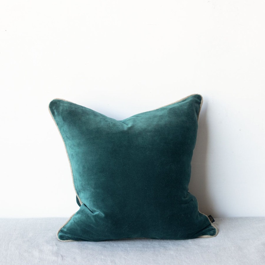 Textiles elsie green | Dehli Velvet Pillow Cover Caramel