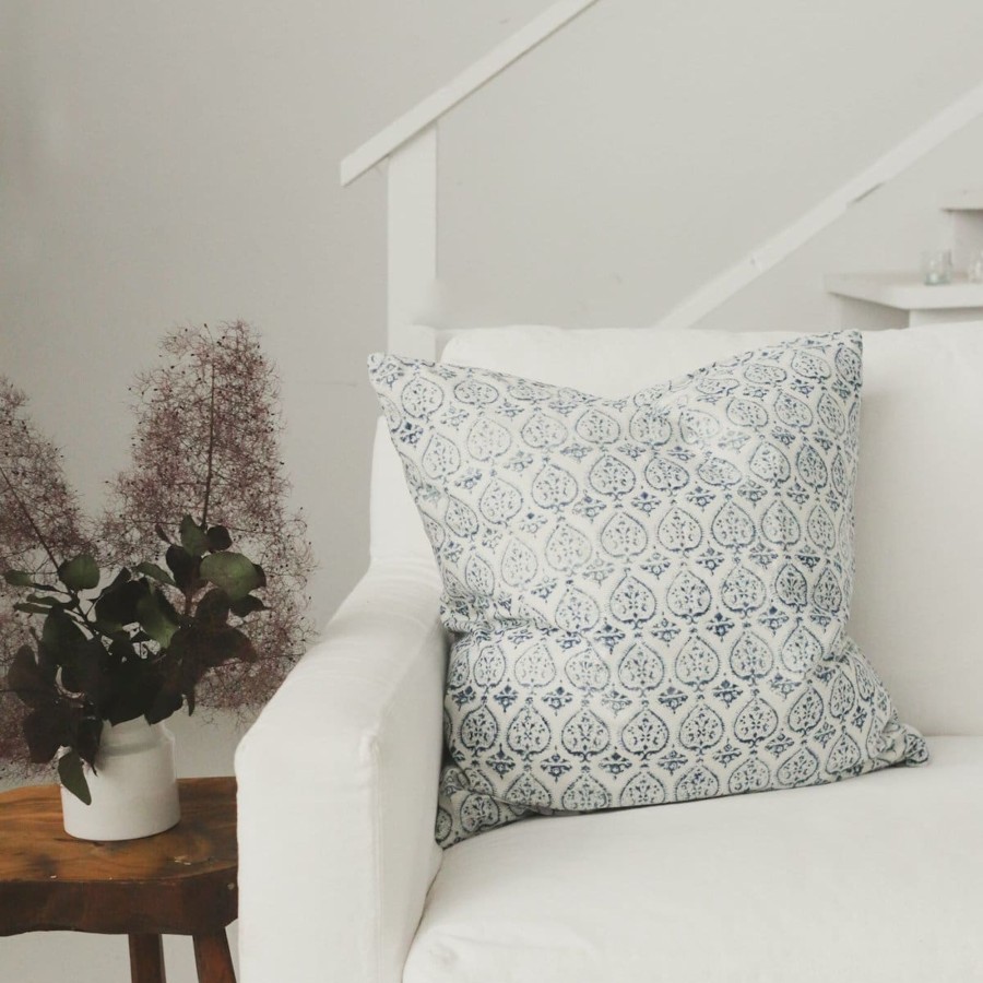 Textiles Elsie Green | Hand Block Printed Pillow Cover