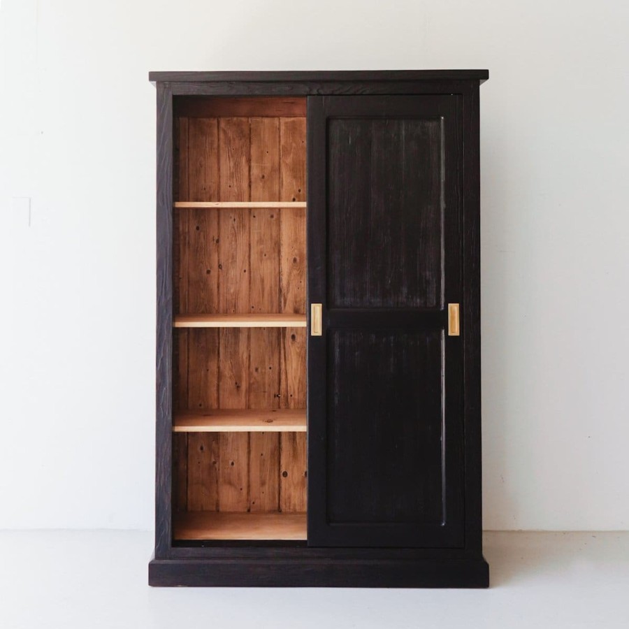 Furniture elsie green | Reclaimed Wood Sliding Door Wardrobe