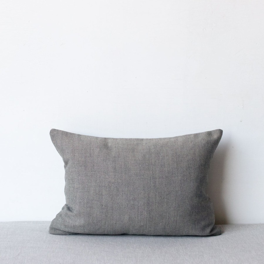 Textiles elsie green | Grey Chambray Pillow Cover